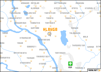 map of Hlawga