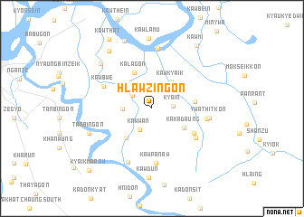 map of Hlawzingon