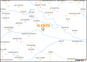 map of Hlebine