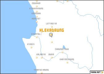 map of Hlekadaung