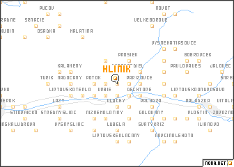 map of Hliník