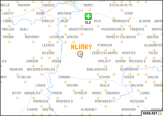 map of Hlinky