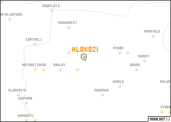 map of Hlokozi