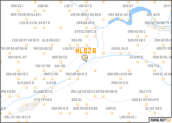 map of Hloža