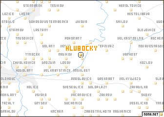 map of Hlubočky