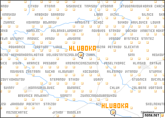 map of Hluboká