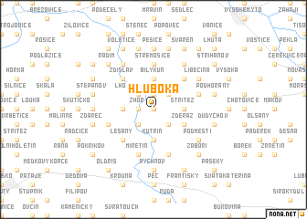 map of Hluboká