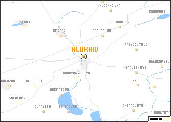 map of Hlukhiv