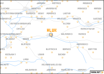 map of Hluk