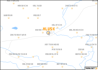 map of Hlusk