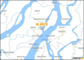 map of Hlwāza