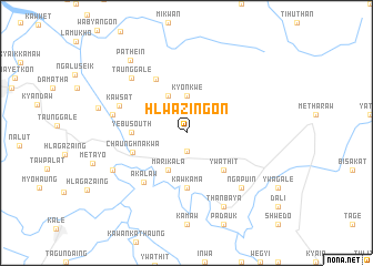 map of Hlwazingon