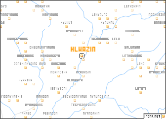 map of Hlwazin