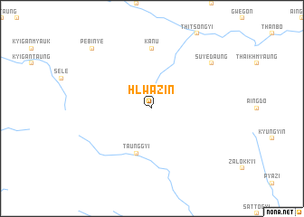 map of Hlwazin