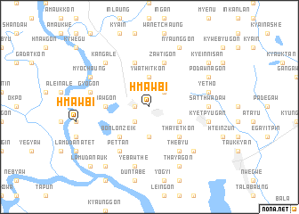 map of Hmawbi