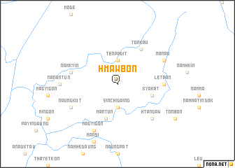 map of Hmawbon