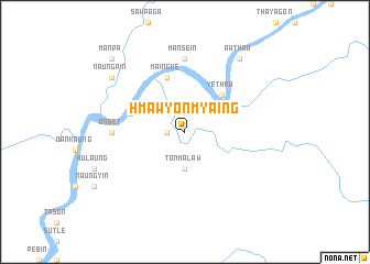 map of Hmawyonmyaing