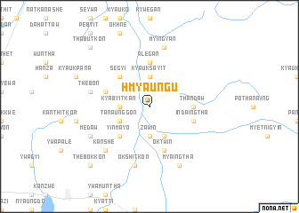 map of Hmyaung-u