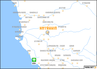 map of Hmyaw-win