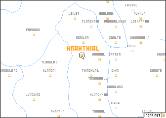 map of Hnahthial