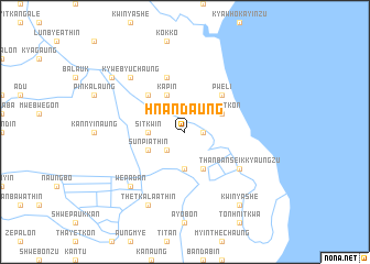 map of Hnandaung