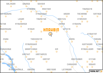 map of Hnawbin