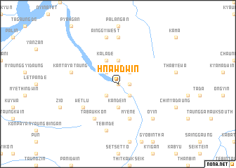 map of Hnawdwin