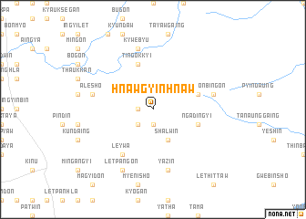 map of Hnawgyin Hnaw