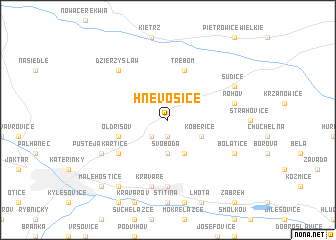 map of Hněvošice