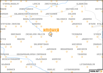 map of Hniówka