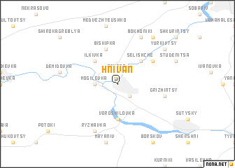 map of Hnivan\