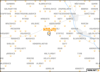 map of Hnojní