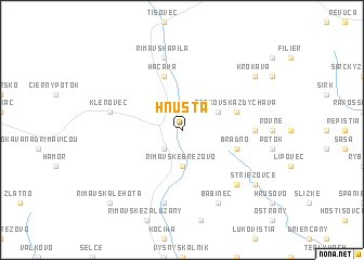 map of Hnúšťa