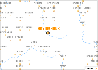 map of Hnyinshauk