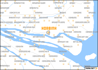 map of Hòa Bình