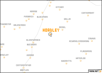 map of Hoadley