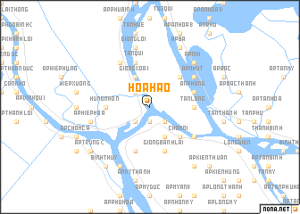 map of Hòa Hảo