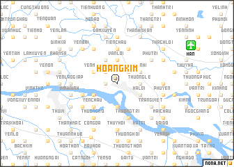 map of Hoàng Kim