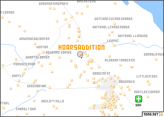 map of Hoars Addition