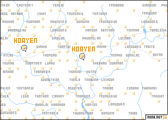 map of Hòa Yên