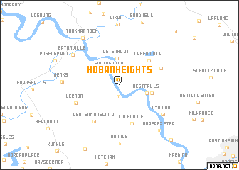 map of Hoban Heights