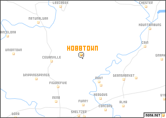 map of Hobbtown