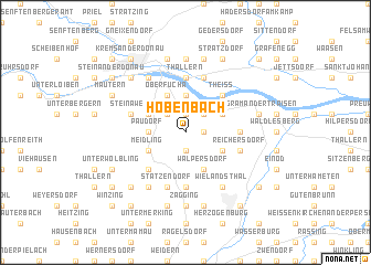 map of Höbenbach