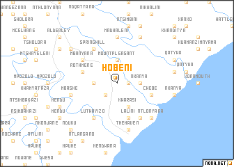 map of Hobeni