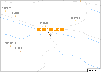 map of Hobergsliden