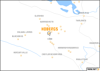 map of Hobergs