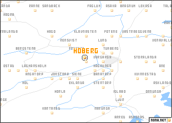 map of Hoberg