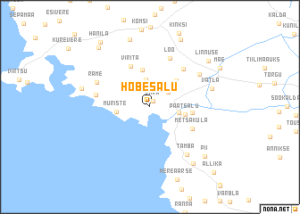 map of Hõbesalu