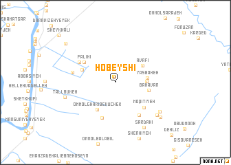 map of Ḩobeyshī