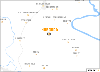 map of Hobgood